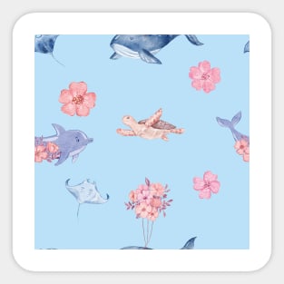 Pastel ocean Sticker